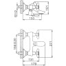 Смеситель для ванны FRAP H731 F32731-B хром