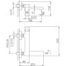 Смеситель для ванны FRAP H84-9 F3284-9 оружейная сталь