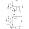 Смеситель для ванны FRAP H85 F3285-6
