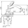 Смеситель на борт ванны FRAP H05 F1105 Хром