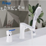 Смеситель на борт ванны FRAP H34 F1134 белый/хром на 3 отверстия белый/ хром)