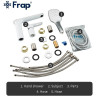 Смеситель на борт ванны FRAP H49 F1149 Белый Хром