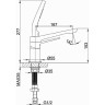 Смеситель на борт ванны FRAP H61 F1161 Хром