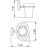 Стакан для ванной FRAPF1606-1