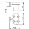 Стакан для ванной FRAP F1706