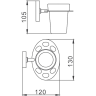 Стакан для ванной FRAP F1906-1