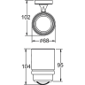 Стакан для ванной FRAP F1906