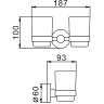 Стаканы для ванной FRAP 301 F30108