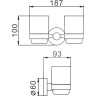 Стаканы для ванной FRAP 302 F30208