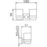 Стаканы для ванной FRAP 303 F30308 сатин
