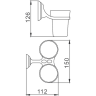 Стаканы для ванной FRAP F1508