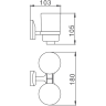 Стаканы для ванной FRAP F1608