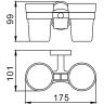 Стаканы для ванной FRAP F1908