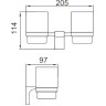 Стаканы для ванной FRAP F306 F30608