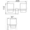 Стаканы для ванной FRAP F306 F30608-9
