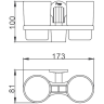 Стаканы для ванной FRAP F3308