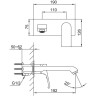 Встраиваемый смеситель для раковины FRAP H75 F1275