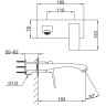 Встраиваемый смеситель для раковины FRAP H76 F1276-6