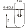 Запасная щетка для ершика FRAP F33901